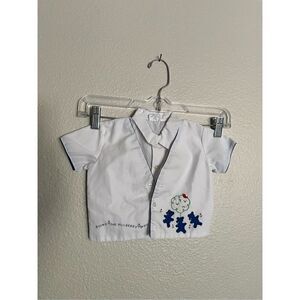 Vintage Nannette Embroidered Baby Button Up